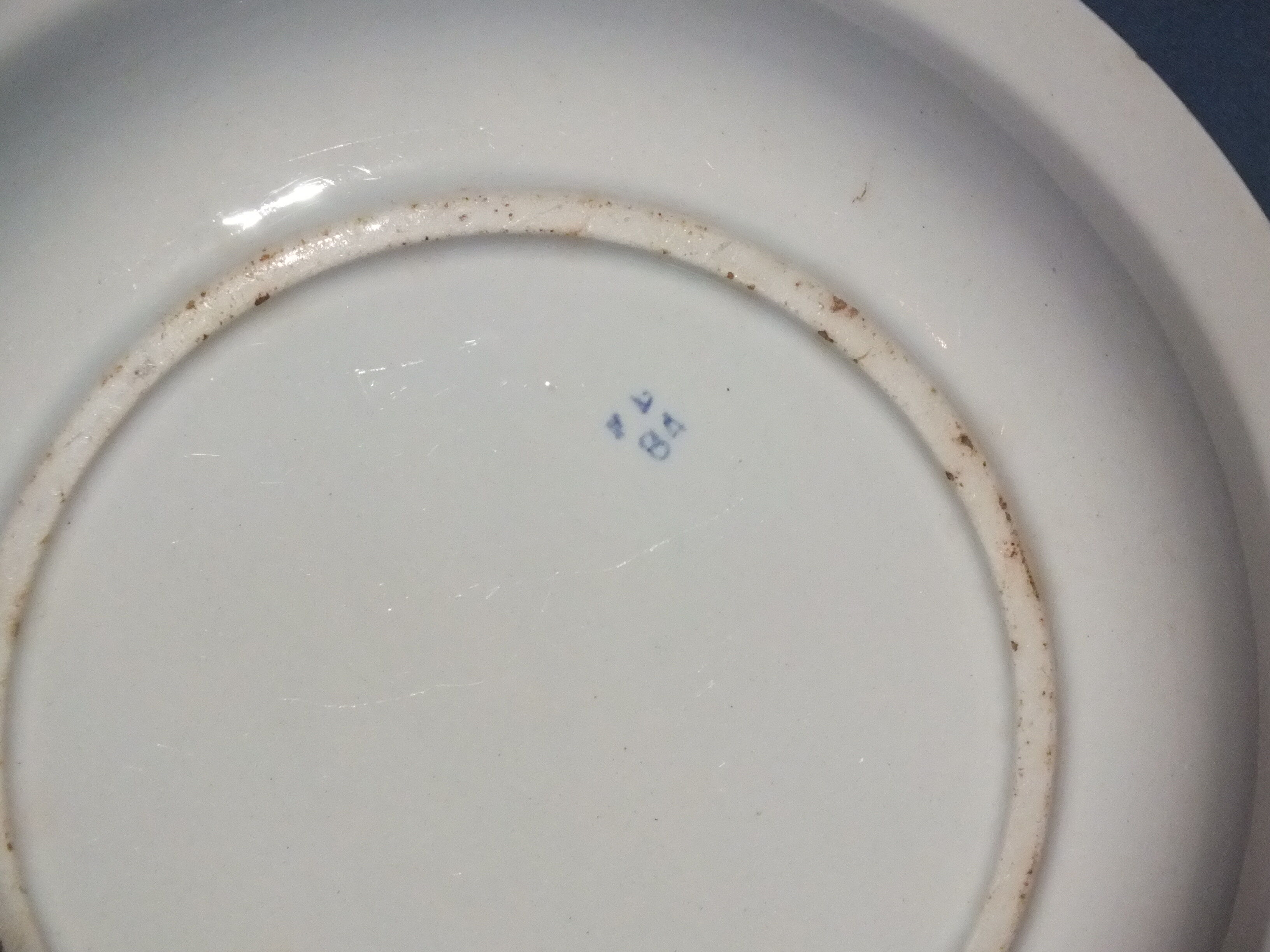 Vintage 60s hollow dish - stencil décor