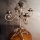 Chandelier 5 iron branches 1970