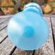Blue opaline chalice vase
