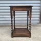 1950s turned wood side table