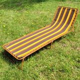 Camp bed, vintage sunbathing