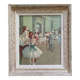 Old reproduction "The Dance Class" after Edgar Degas