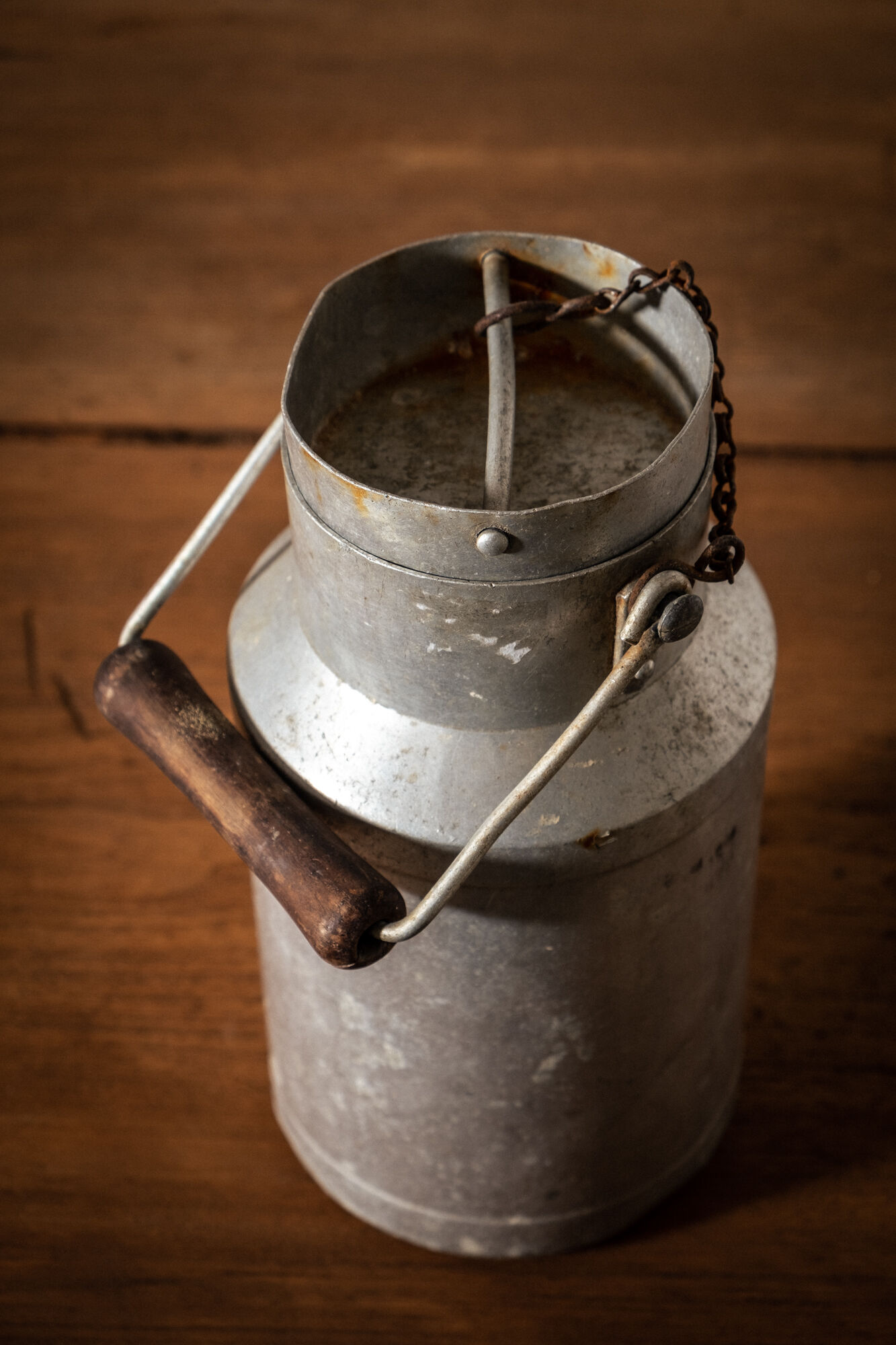 Dairy, Old Aluminum Milk Pot