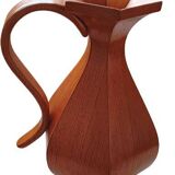 Hexagonal wooden vase