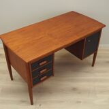 Teak desk, Danish design, 1970s, made in Denmark