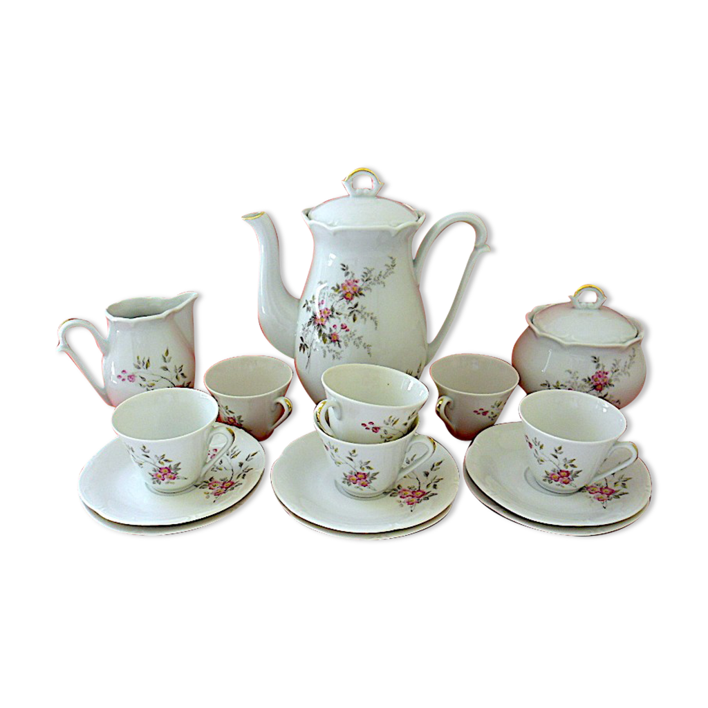 ② Service à café - 6 personnes - porcelaine - Thun Berghoff - Antiquités | Services (vaisselle) complet