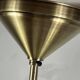 Pair of opaline glass pendant lights in white by Philips and brass from the 1920s.
