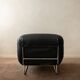 Italian Leather and Chrome Lounge Chairs, 1980s, Set of 3