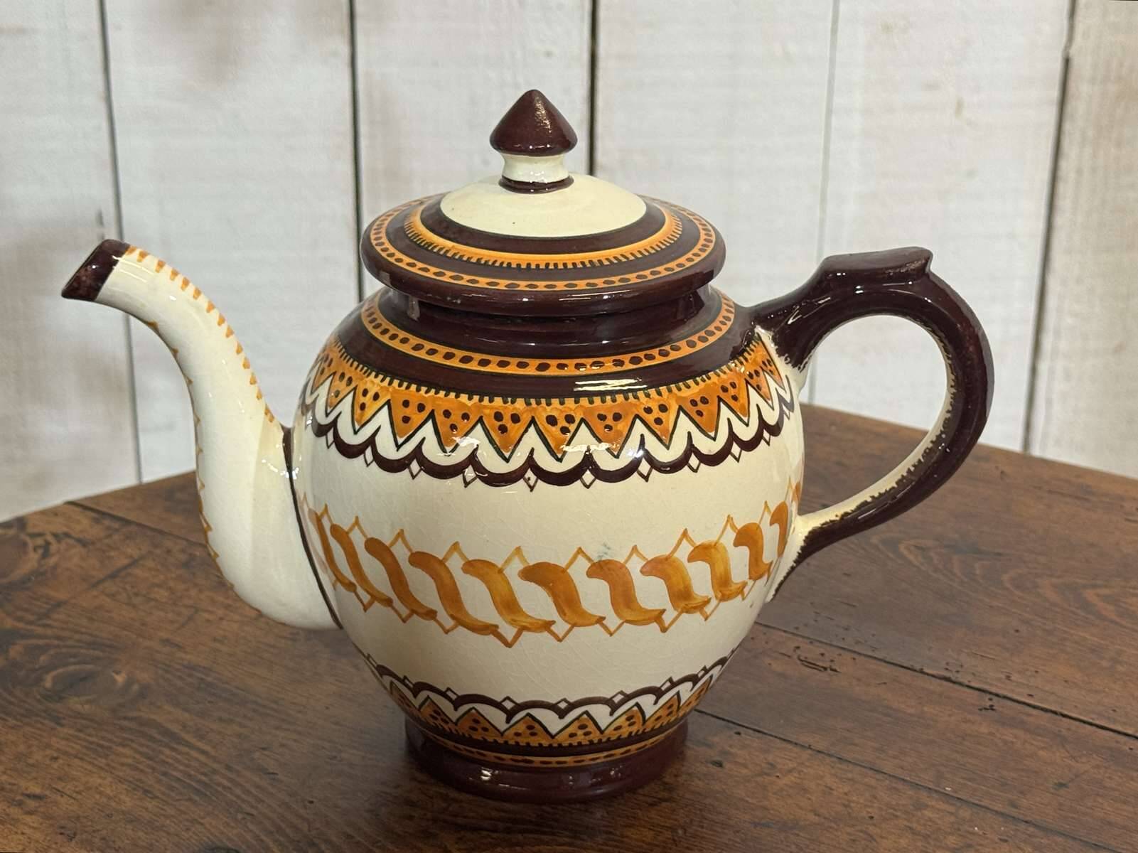 Quimper earthenware service from the 1930s-40s.