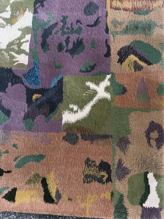 "Claire" Hand tufted rug by Tisca France 1980-1990s