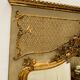 Louis XV style mirror in wood and gilded stucco 20th century