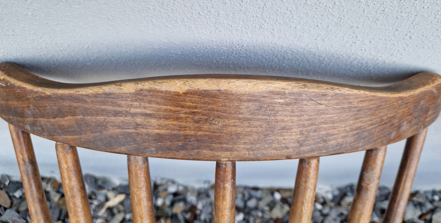 Set of 6 Baumann chairs in turned wood