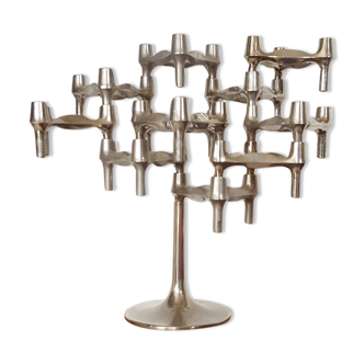Candlestick candle holders on adjustable feet Nagel BMF Space age