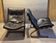 Paire de fauteuils scandinaves "Kengu" par E. & N. Solheim pour Rybo, 1970