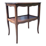 Desserte en bois vintage pieds courbés