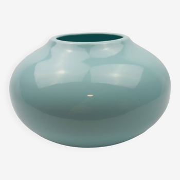 Saint Clément blue ceramic ball vase