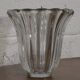 Molded crystal vase Pierre d'Avesn (Pierre Girre) 1940s