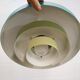 Unique colorful Danish blue and green design lamp  - Denmark 1970 -