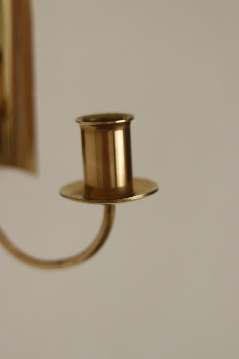 Vintage Swedish Skultuna Brass Sconce