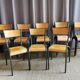 Lot de 18 chaises vintage "mullca"