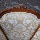 Pair of Louis XVI style armchairs with ears