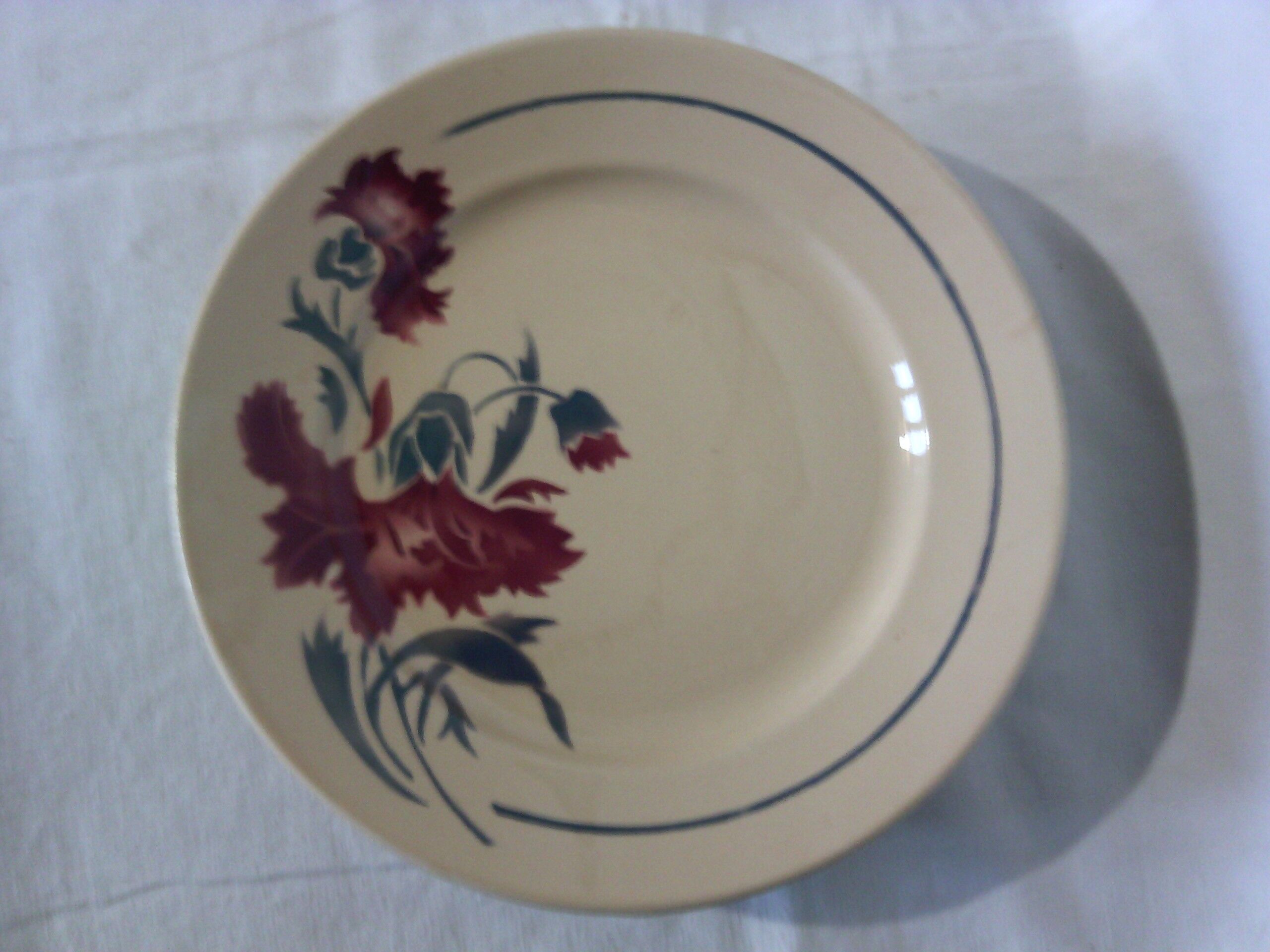 6 flat plates old KG Lunevlle model Annie