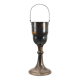 Art Deco silvered copper Champagne bucket on stand, France 1910