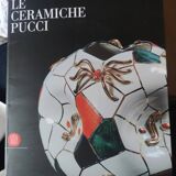 Chandelier with Cylindrical Ceramic Lampshades by Ceramiche Pucci, Italy