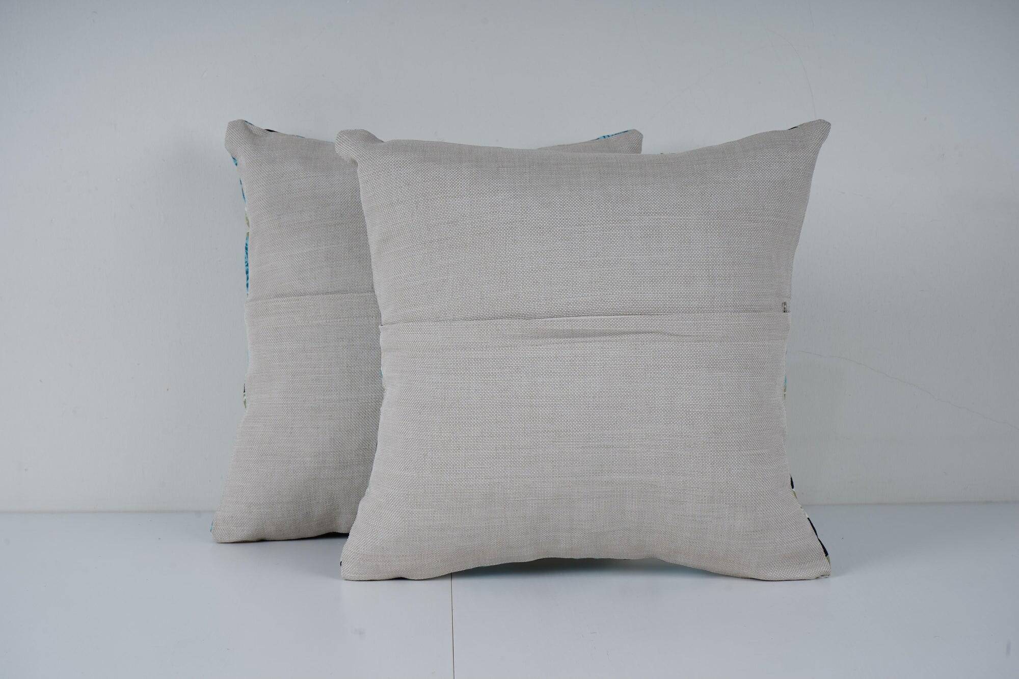 Set of 2 vintage Turkish cushion covers 41x41 cm