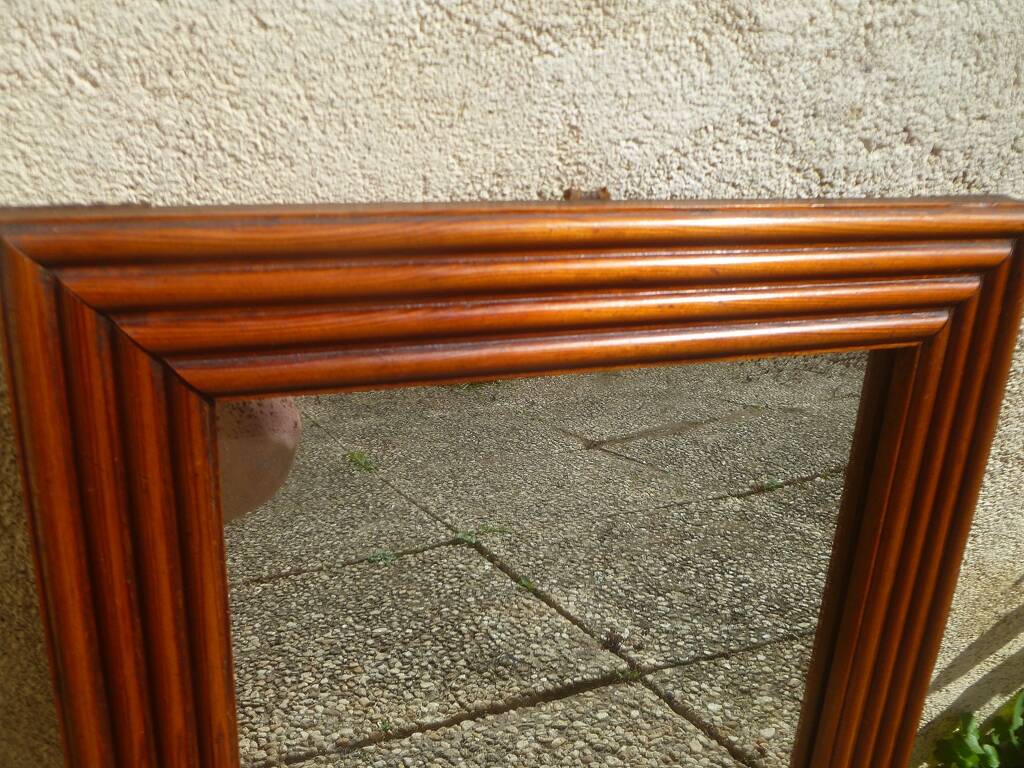 Miroir, cadre en bois vintage