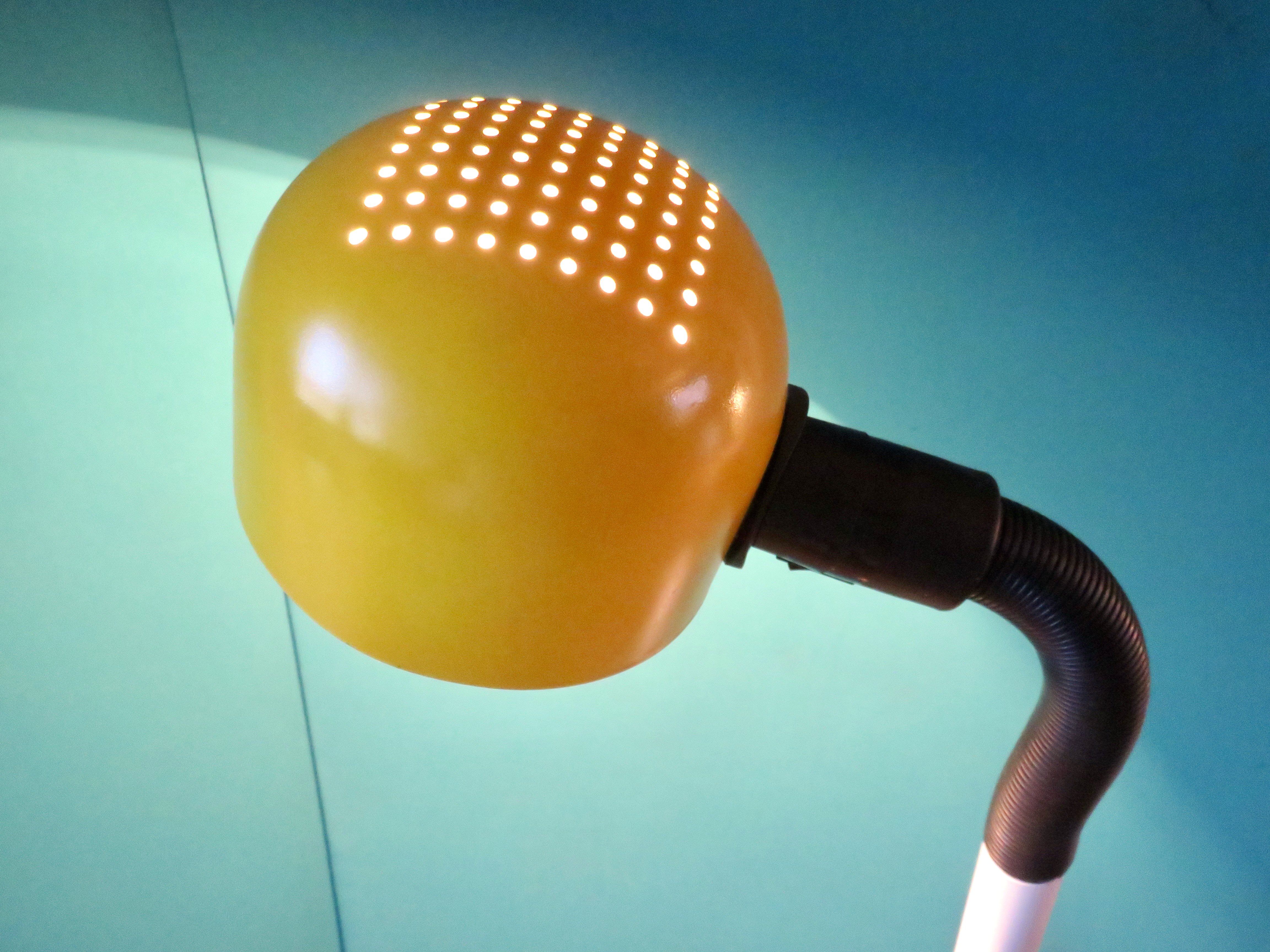Space lamp yellow and white sweden 1970