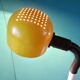 Space lamp yellow and white sweden 1970