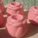Rose button candle holders set of 6