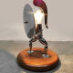 Vintage unique Italian metal figure table lamp