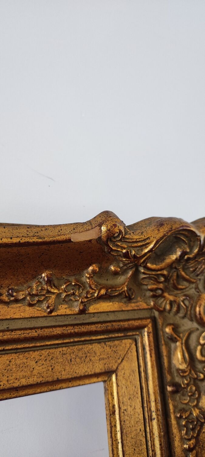 Gilded and molded wooden frame