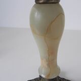 Antique brass and marble chandelier