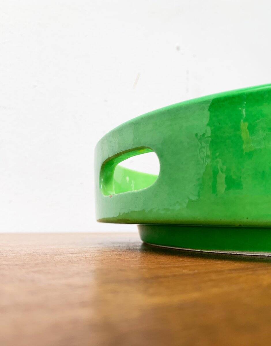 Italian ceramic platter from the mid-century by Bitossi for Rosenthal Netter, 1960s.