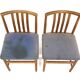 Set de 2 chaises scandinave en chêne, Suède, 1960