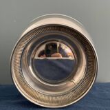 Silver metal fruit basket bowl