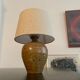 Vintage pyrity stoneware lamp