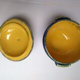 Soupière poterie Alsacienne ancienne bleu nuit