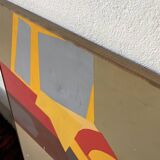 Abstract backhoe canvas
