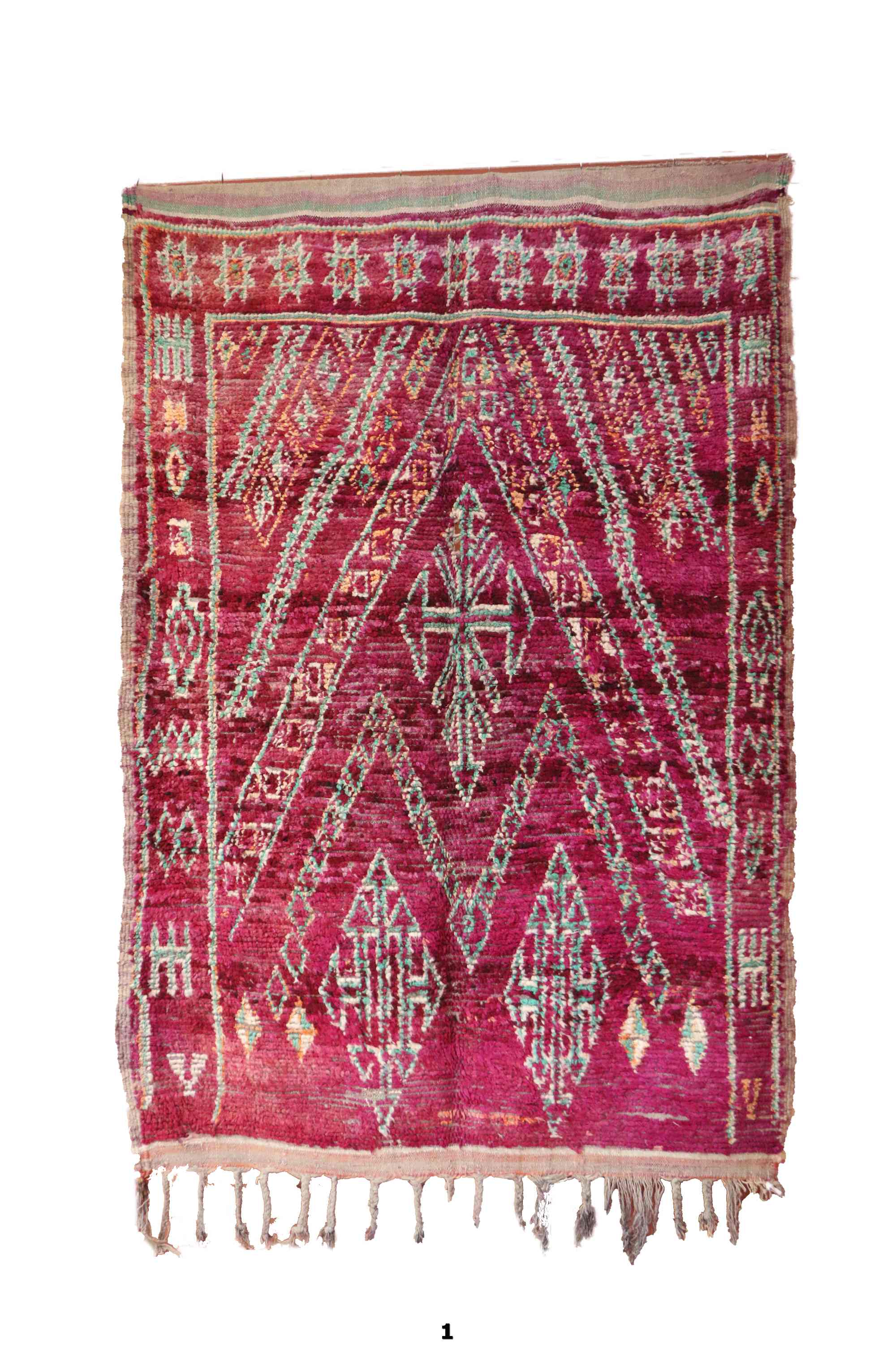 Vintage moroccan carpet - 193 x 280 cm