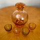 Carafe art déco vintage et ses 4 verres