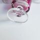 Pink and gilded glass liquor service