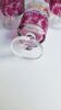 Pink and gilded glass liquor service