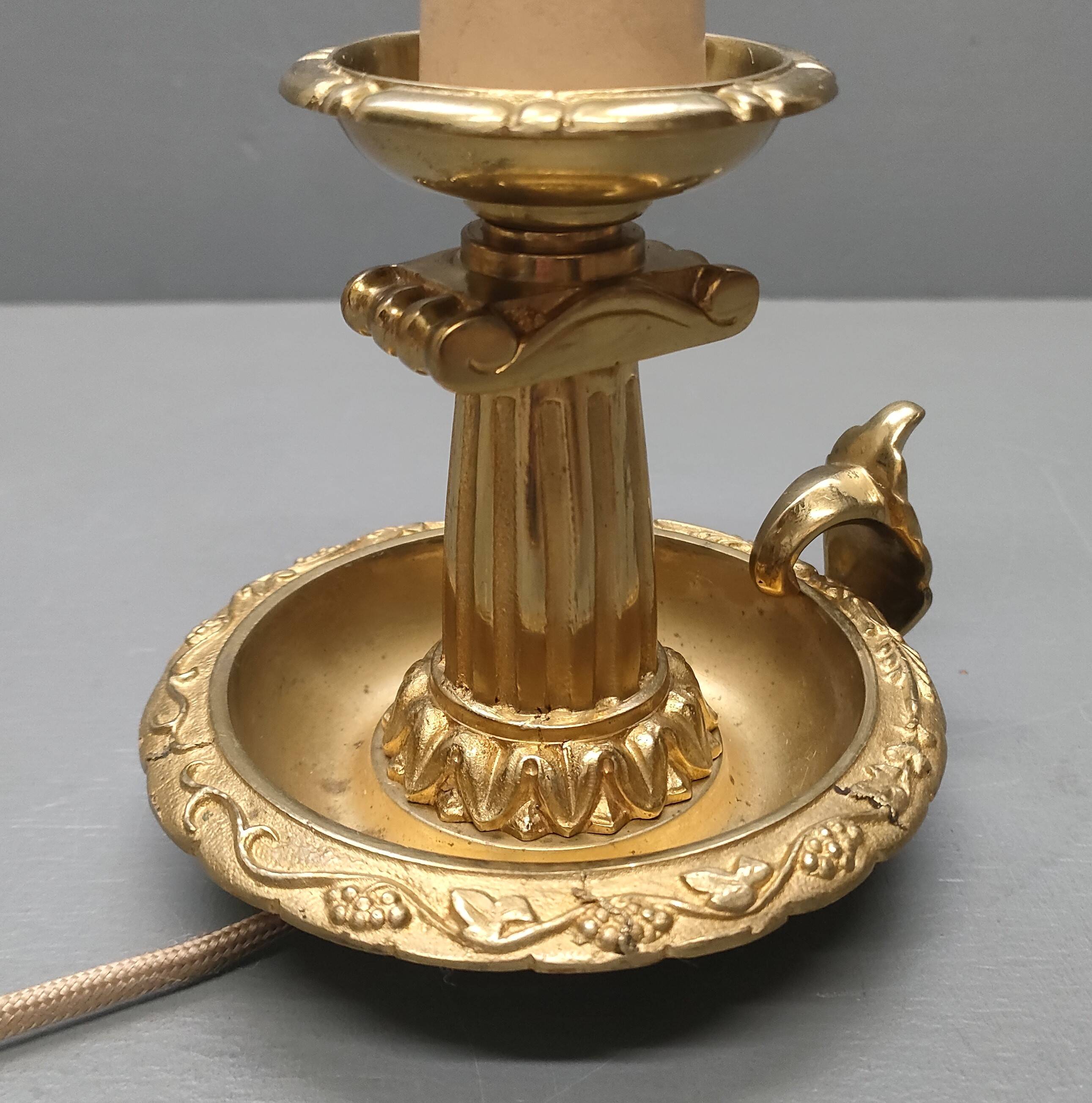 Cave rat lamp with Doric column - Bronze - 1950s - France
