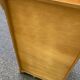 High bedside table, wooden accent table in Louis Philippe style.
