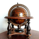 Vintage desktop world map