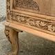Carved solid Padouk chest of drawers 1950
